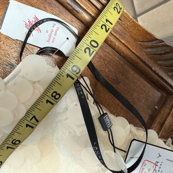 Laundry, Woman,Dress Formal,Wedding,Cream,Sz 6,Sleeveless,Knee Length,Button.! - Picture 12 of 13